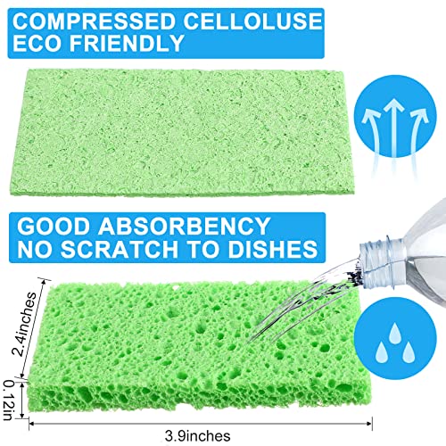 100 Pcs Sponges Bulk Sponges Kitchen Compressed Sponge (Multicolor)