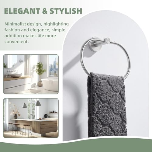 Oval Towel Ring Brushed Nickel (Brushed Nickel)