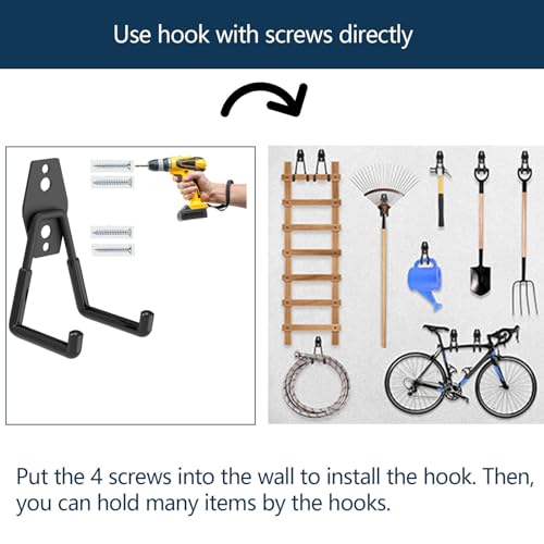 Heavy Duty Magnetic Hooks with 2.60" D Round Base (Middle L/2Pack 16-80lbs)
