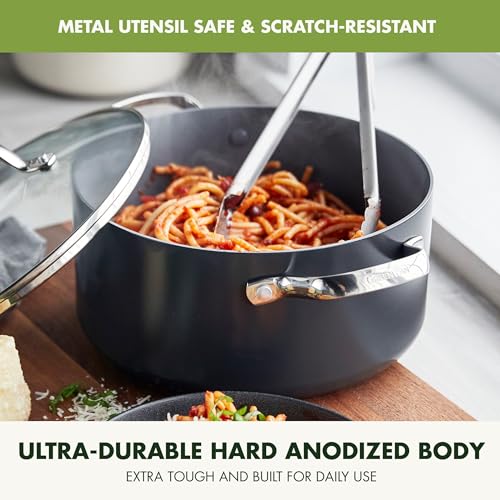 Valencia Pro 5QT Ceramic Nonstick Stock Pot (5.4 Quarts / Gray)