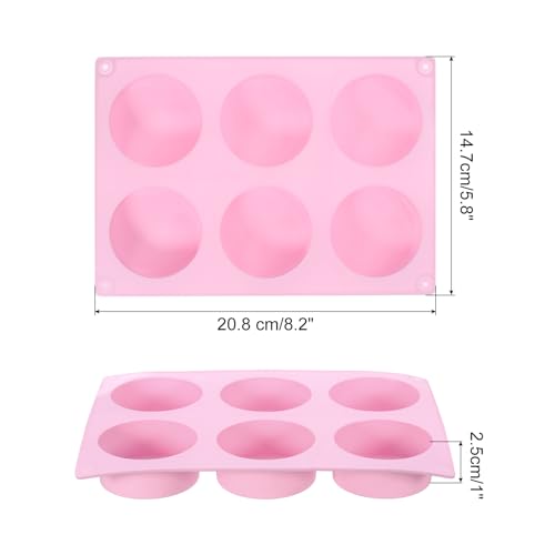 4pcs Silicone Muffins Pan (Pink)