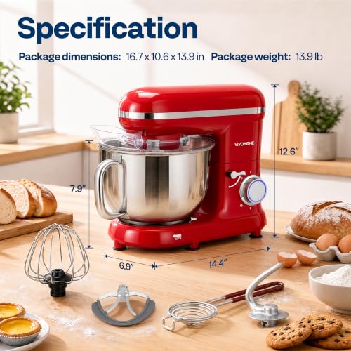 Stand Mixer 6 (Bright Red)