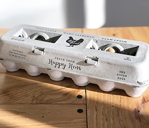 Printed Farm Fresh Egg Cartons (Locally Laid Hen / 25)