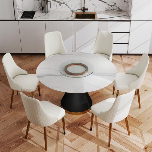 23.6" Lazy Susan for Table Top Tempered Glass Rotating Serving Tray for Dining Table (Glass / 60CM)