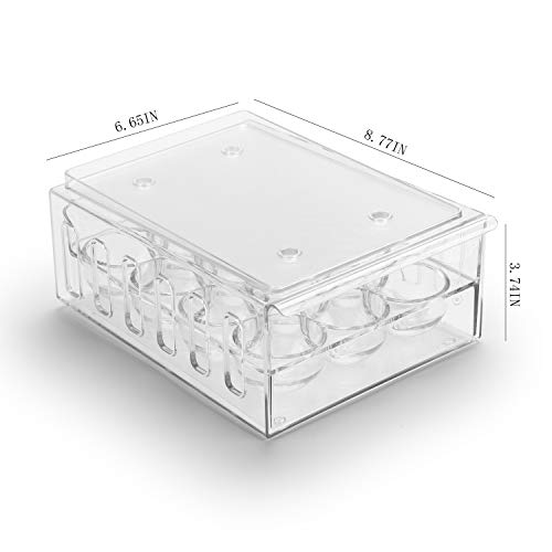 Egg Holder for Refrigerator Drawer Type Egg Container for Refrigerator BPA Free Fridge Organizer (12 Egg Holder)