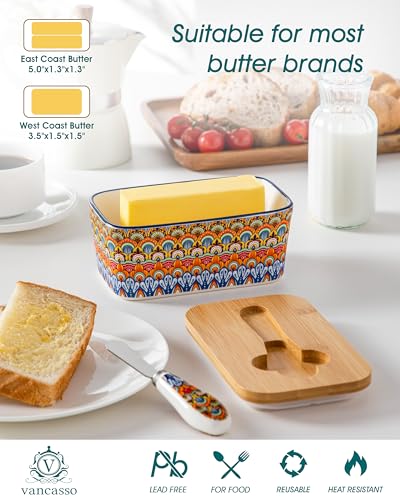 6.5" Butter Dish with Lid (Regal Bloom)