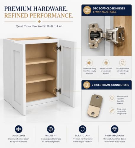 Wall Mounted Cabinet (White / 24" W x 12" D x 30" H)