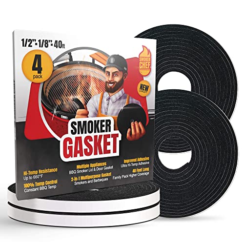 XXL 40 FT Grill Gasket for Smokers (Universal Gasket - 40 FT)