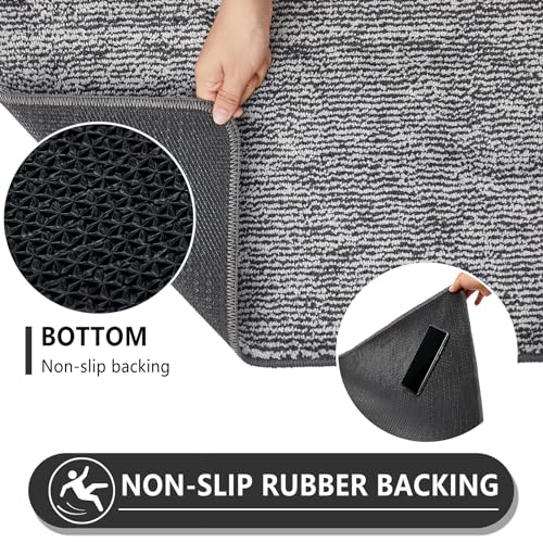 Indoor Doormat 20"x32" (Dark Grey / 1'8" x 2'8")