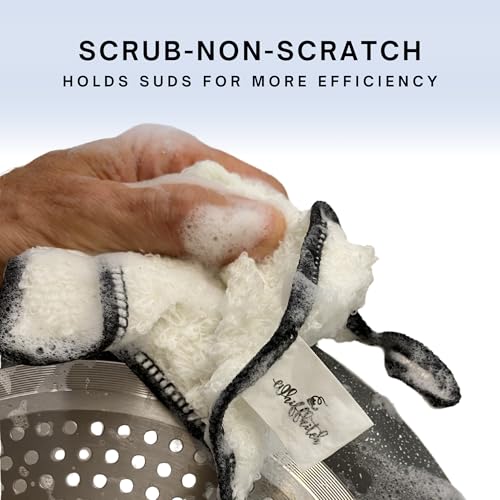 Dishcloths Kitchen Dishrag Cleaning Scrub Reusable 6pk 6x7in (Multi Color / 6" x 7" -6 Pack)