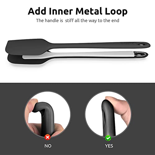 14in Extra Large Silicone Spatula (Black / 14 in (extra large spatula))