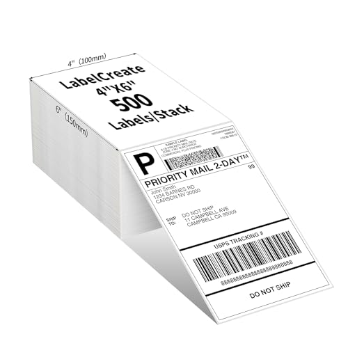 4x6 Thermal Printer Labels (White /500 Labels)