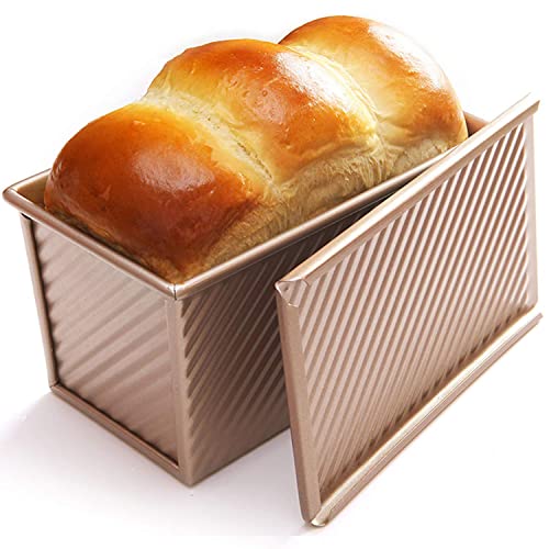 Pullman Loaf Pan with Lid (Champagne Gold 1 lb Corrugated)