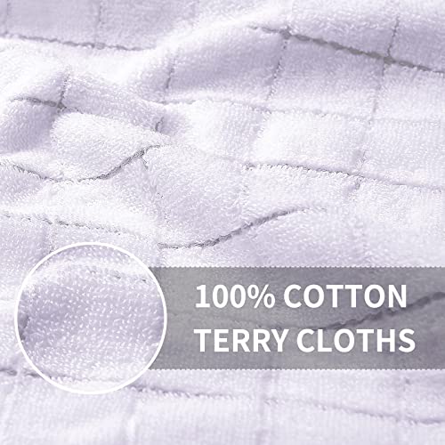 100% Cotton Terry Kitchen Towels (White / 13 X 28 - 6 Pack)