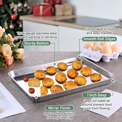 Quarter Sheet Pan with Wire Rack (12*10 Inch)
