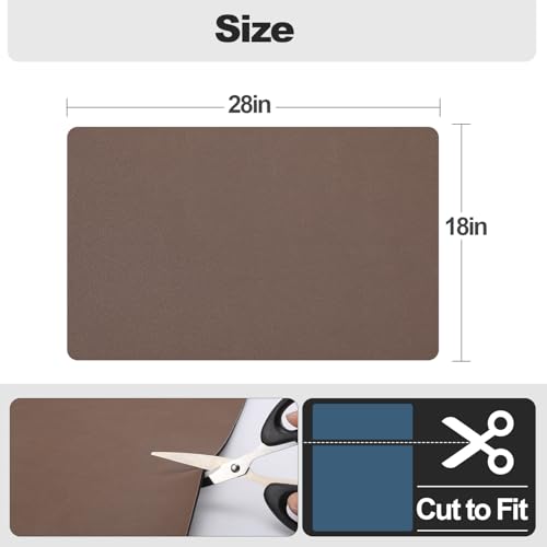 Dish Drying Mat for Kitchen Counter (Brown / 18" x 28")