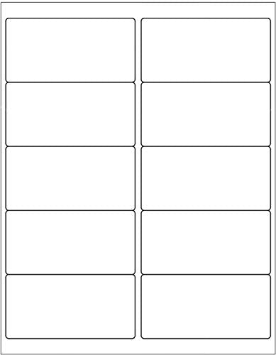 10 UP Sticker Labels (2" x 4" (10-UP) / 1000 Sheets)
