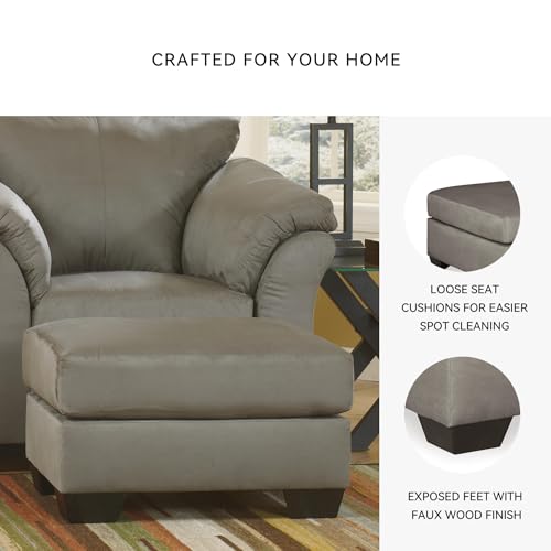 Darcy Rectangular Ottoman (Grey / Ottoman)