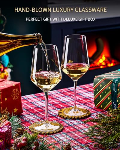 17 oz Lead Free Wine Glasses Set of 6 (Wine Glasses / 6 Count (Pack of 1))