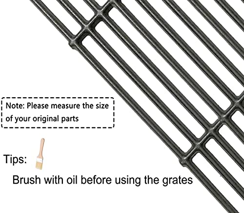 C6505A(4-Pack) 19 3/4" Cast Iron Cooking Grid Grates Replacement for Chargriller 2121, 2123, 2222, 2828, 3001, 3008, 3030, 3725, 4000, 4208, 5050, 5072, 5252, 9020 (4 Cast Iron)