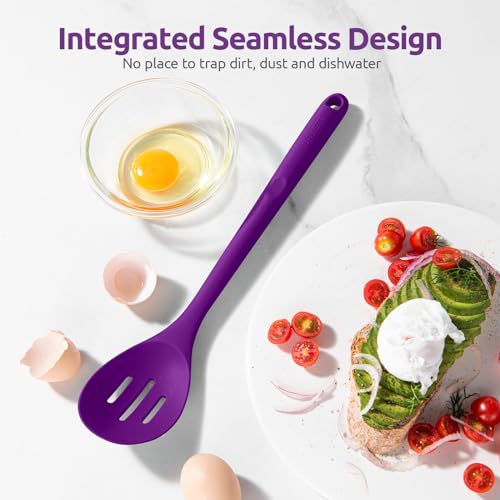 Silicone Slotted Spoon (Violet)
