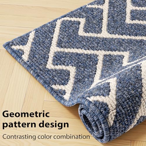 Kitchen Runner Rugs (Light Blue / 20"x48"+20"x32")