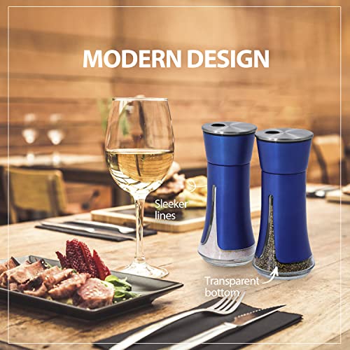 Blue Salt and Pepper Shakers by Aelga (Blue)