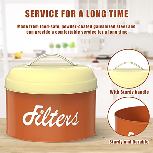 Coffee Filter Holder with Lid (Brown)