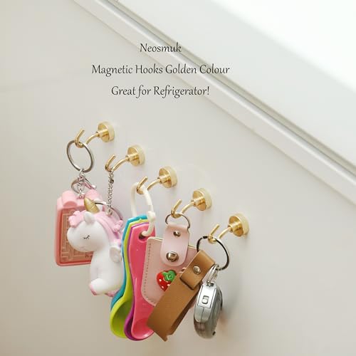Magnetic Hooks (Gold / 0.67 inches)