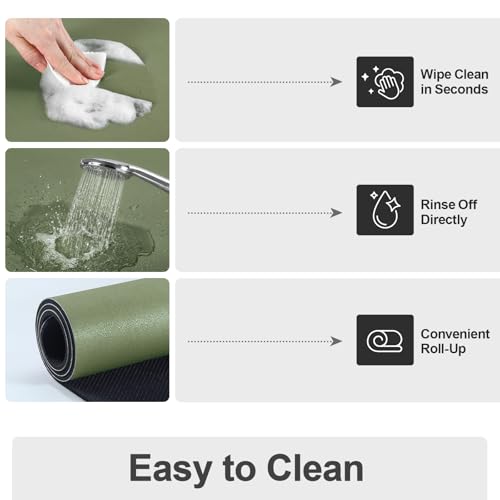 Dish Drying Mat for Kitchen Counter (Green / 18" x 32")