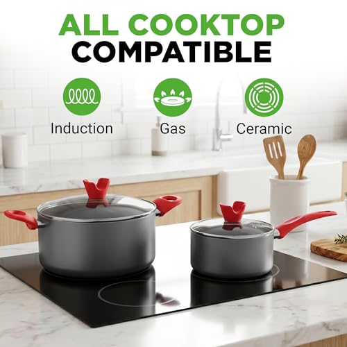 21 Piece Nonstick Cookware Set (21-Piece Set)