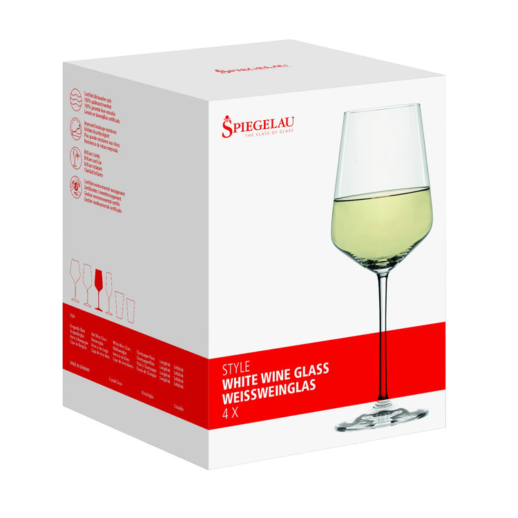 Style Crystal White Wine Glasses Gift Set (White Wine Glasses)