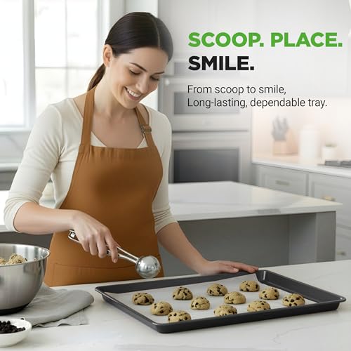 2 Piece XL Mega Cookie Sheet Baking Pans Set (2-Pack / Black)