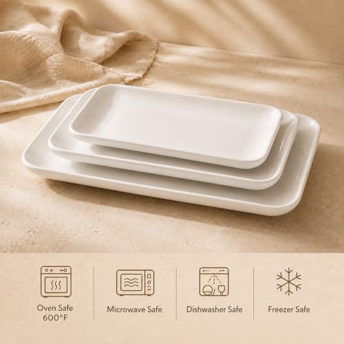 Serving Platter Set 18 (White / 18/16/14 inch)