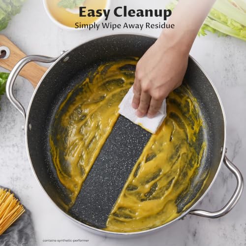 8 Quart Nonstick Stock Pot with Lid (8 Quarts)