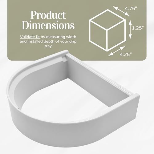 Drip Tray Mug (K-Slim 1.25 Inches Tall / White)