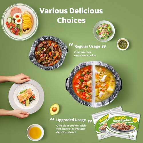 60 Count Slow Cooker Liners 13" x 21" Large Size Fits 3 (L (Fits 3-8.5QT) / 60 count)