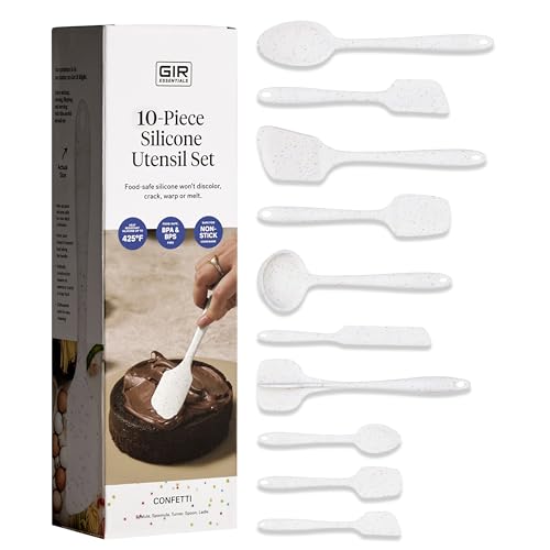 10 Piece Silicone Essentials Kitchen Utensils Set (Confetti / 10 - Piece Set)