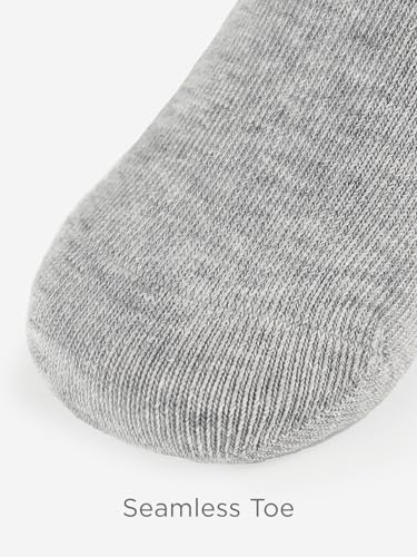 Unisex Kids Boys Girls Soft Cotton School Socks 6 (Medium / Lt. Gray Heather)