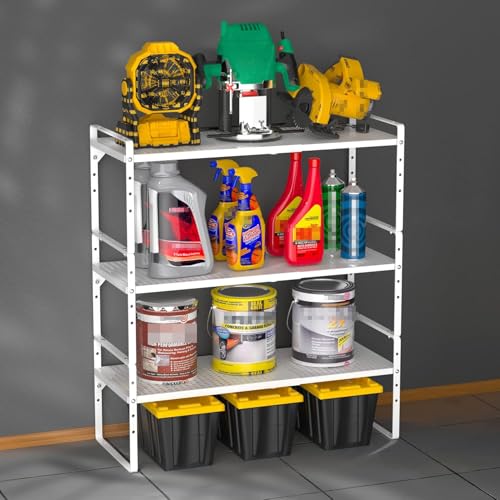 Large Expandable Cabinet Storage Shelf Organizer Rack (10.2" Width - 1 Pack / White)
