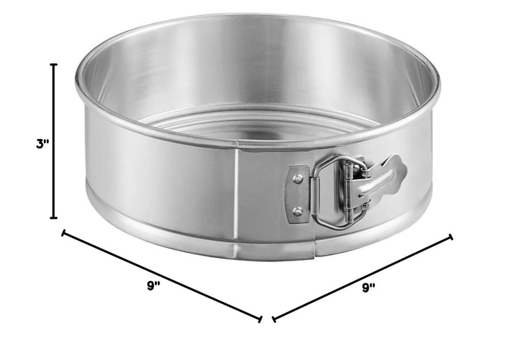 9'' x 3'' Deep Aluminum Round Spring Form Pan (9 Inch)