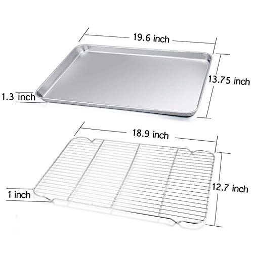 Baking Sheet with Cooling Rack Set (20 x 14 x 1inch)