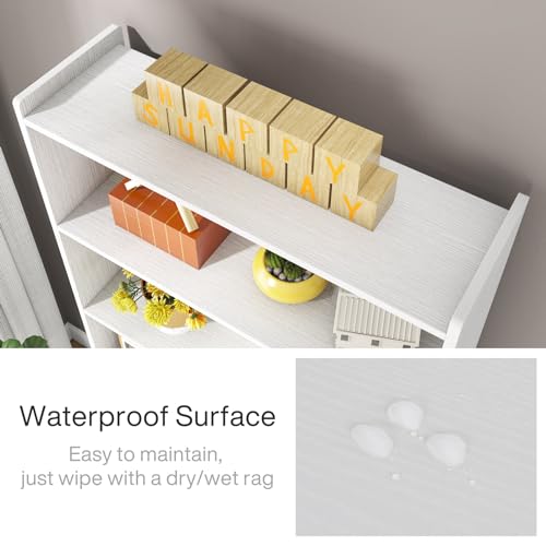 78 inch Tall Bookcase (White / 7-Tier)