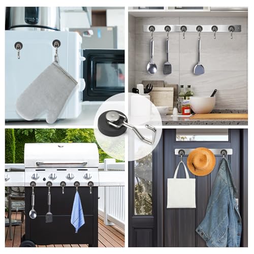 Rubber Coated Magnetic Hooks for Cruise Ship Cabin (Sliver)