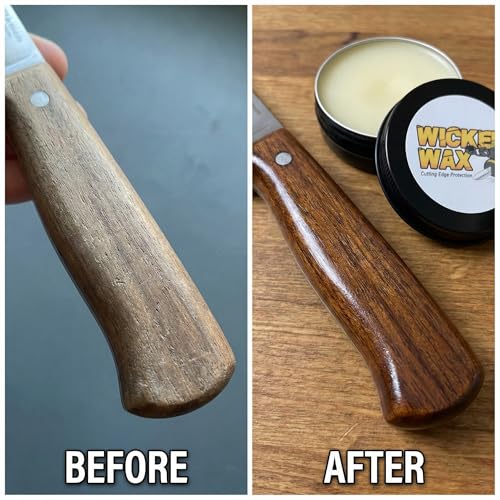 WICKED WAX - (2.0 oz.) - Cutting Edge Knife Protection - For Steel, Wood, Epoxy, Plastic, and Leather - 100% Organic & Food Safe - (USA Made) – Total Clean And Protect (Wicked Wax - ( 2.0 Ounces ))