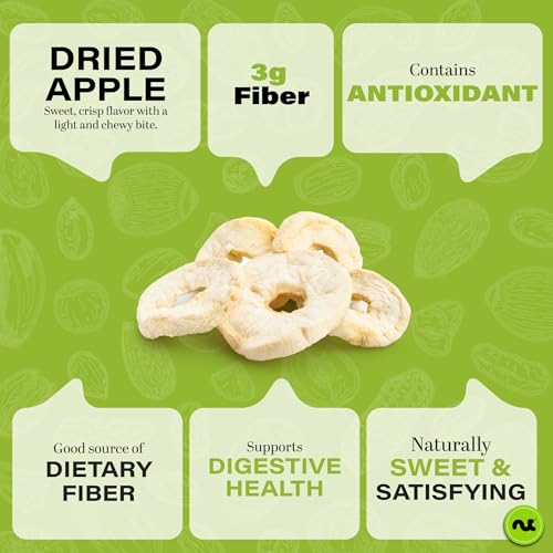 Dried Apple Rings Slices (Dried Apple Rings / 16 oz)