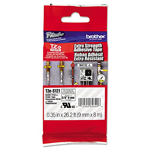 Tape Black on Clear Extra Strength (Black on Clear Extra Strength Tape / 9mm (0.35”) / Pack of 1)