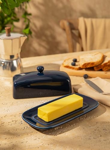 Butter Dish with Lid (Navy)