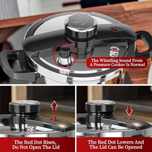 8.5 QT Stainless Steel Pressure Cooker (8.5 Quarts)