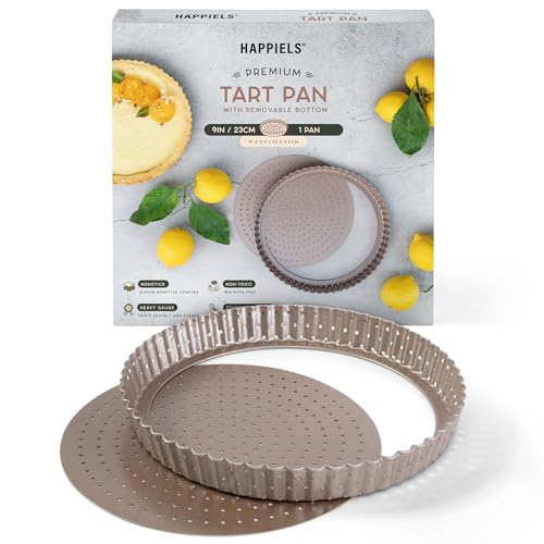 9 inch Tart Pan with Removable Bottom Nonstick (9'' Tart Pan)